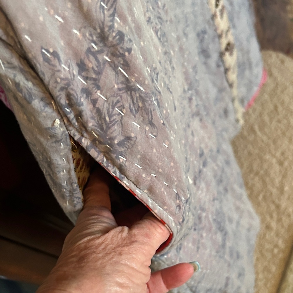 Patchwork Floral Button-Front Women's Jacket - Mu… - image 3